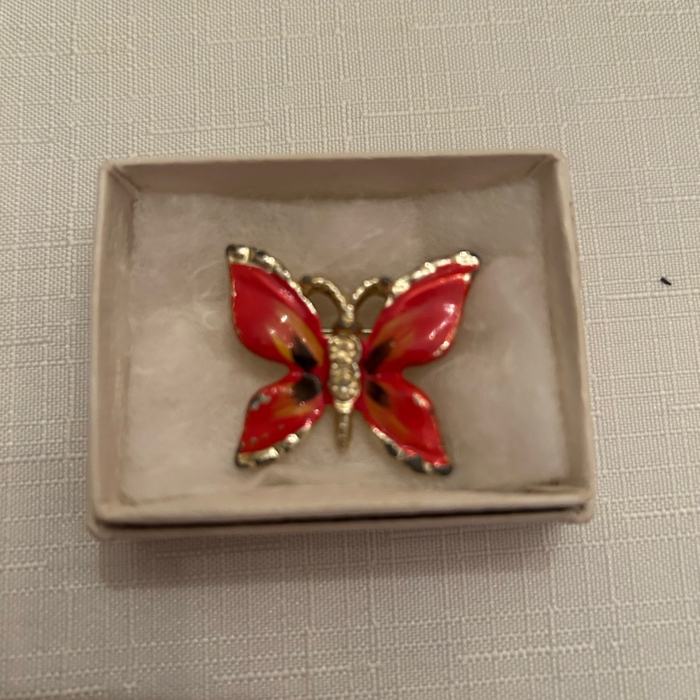 Vintage butterfly pin.